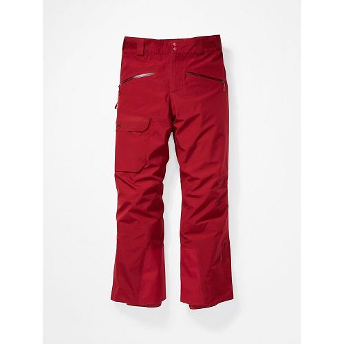 Marmot Spire Ski Pants For Mens Dark Red JOL084567